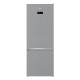 Combină frigorifică Beko RCNE560E40ZXBN, NeoFrost, Dual Cooling, 514 l, Clasa E, HarvestFresh, Control touch, H 192 cm, Argintiu
