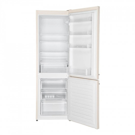 Combină frigorifică Fram FC-VRL268BGF+, Sistem de răcire static, 268 l, Super congelare, Termostat ajustabil, Clasa F, H 170 cm, Bej