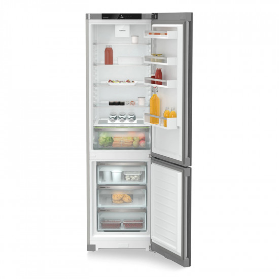 Combină frigorifică Liebherr CNSFF 26103 Pure, Sistem de răcire No Frost, 371 l, EasyFresh, Clasa F, H 201.5 cm, SteelFinish, Silver