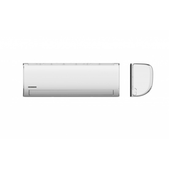 Aparat de aer conditionat Heinner Crystal HAC-CR09KIT, 9000 BTU, Kit instalare inclus, Clasa A++/A+, Functie Follow me, Functie turbo, Functie mentinere temperatura 8⁰C, Filtru cu densitate ridicata, Autocuratare, Alb