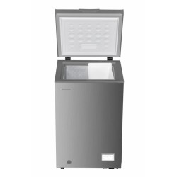Lada frigorifica Heinner HCF-HM100CSE++, 98 l, Clasa E, Convertibila Frigider/Congelator, Control electronic, Argintiu