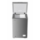 Lada frigorifica Heinner HCF-HM100CSE++, 98 l, Clasa E, Convertibila Frigider/Congelator, Control electronic, Argintiu
