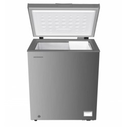 Lada frigorifica Heinner HCF-HM145CSE++, 142 l, Clasa E, Convertibila Frigider/Congelator, Control electronic, Argintiu