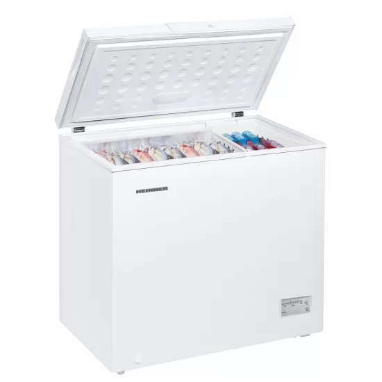 Lada frigorifica Heinner HCF-200CNHE++, 198 l, Clasa E, Compresor inverter, Control electronic, Functionalitate frigider, Alb