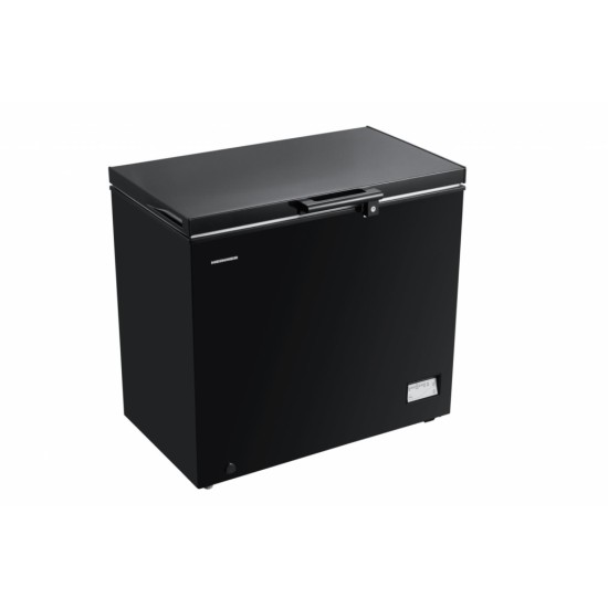 Lada frigorifica Heinner HCF-205NHBKE++, 198 l, Clasa E, Compresor inverter, Control electronic, Display waterproof, Negru