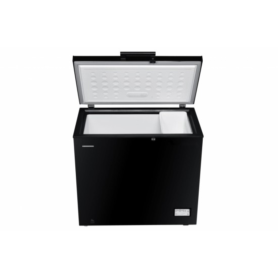 Lada frigorifica Heinner HCF-205NHBKE++, 198 l, Clasa E, Compresor inverter, Control electronic, Display waterproof, Negru