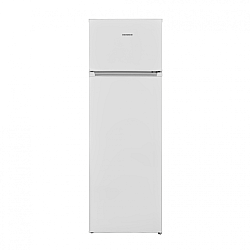 Frigider cu doua usi Heinner HF-V242E++, 242 l, Less Frost, Clasa E, Control mecanic, Iluminare LED, H 160 cm, Alb