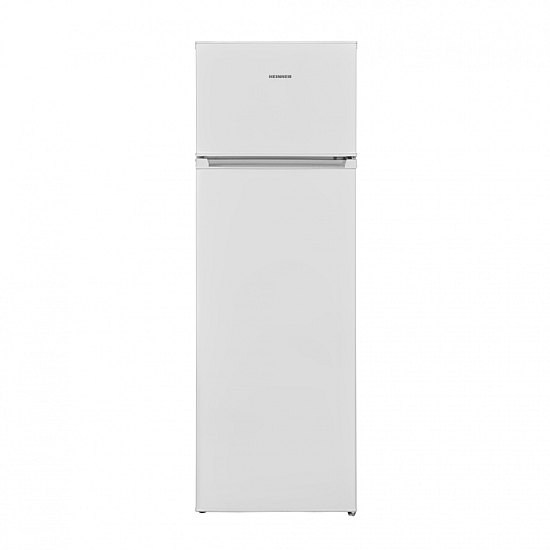 Frigider cu doua usi Heinner HF-V242E++, 242 l, Less Frost, Clasa E, Control mecanic, Iluminare LED, H 160 cm, Alb