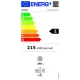 Lada frigorifica Heinner HCF-246CNHE++, 246 l, Clasa E, Compresor inverter, Control electronic, Iluminare LED, Functionalitate frigider, Alb