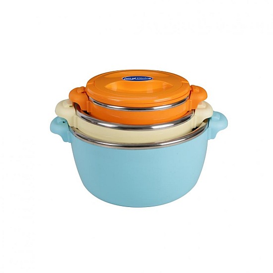 Set 3 caserole termice Art of dining by HEINNER Belly Blue, 2+4+6L, albastru