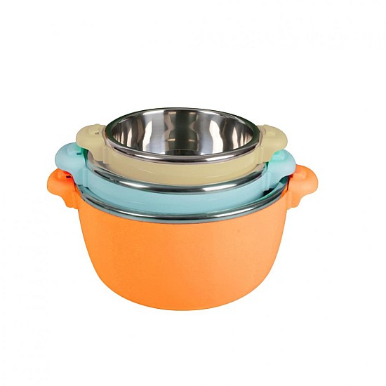 Set 3 caserole termice Art of dining by HEINNER Belly Orange, 2+4+6L, portocaliu