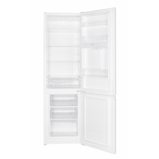 Combina frigorifica Heinner HC-HM260WDE++, 260 l, Control electronic, Dozator de apa, Iluminare LED, Usi reversibile, Clasa E, H 180 cm, Alb