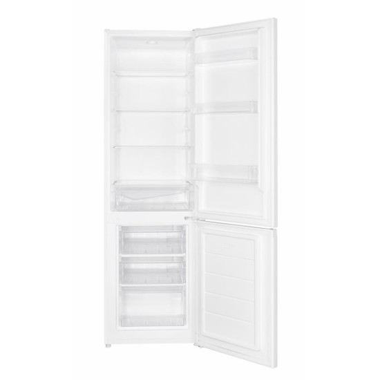 Combina frigorifica Heinner HC-HM262E++, 262 l, Control electronic, Iluminare LED, Usi reversibile, Clasa E, H 180 cm, Alb