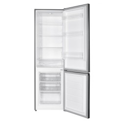 Combina frigorifica Heinner HC-HM262XE++, 262 l, Control electronic, Usi reversibile, Iluminare LED, Clasa E, H 180 cm, Inox