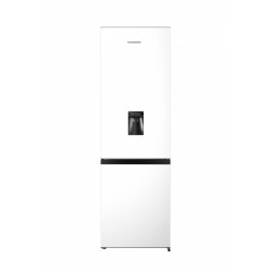 Combina frigorifica Heinner HC-HS268WDE++, 268 l, Clasa E, Control electronic, Dozator apa, Iluminare LED, H 180 cm, Alb