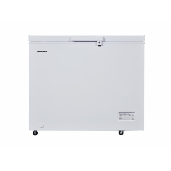 Lada frigorifica Heinner HCF-287CNHE++, 287 l, Clasa E, Compresor inverter, Control electronic, Iluminare LED, Functionalitate frigider, Alb