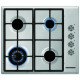 Plita incorporabila Heinner HBH-S584WI-IX, Gaz, 4 Arzatoare, Aprindere electrica, Gratar fonta, WOK, 60 cm, Inox