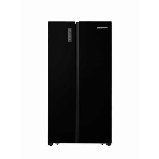 Side by side Heinner HSBS-520NFBKF+, 519l, Full No Frost, Multi Air Flow, Control touch, Clasa F, H 178.6, Negru