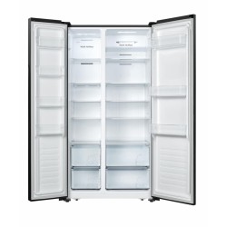 Side by side Heinner HSBS-520NFBKF+, 519l, Full No Frost, Multi Air Flow, Control touch, Clasa F, H 178.6, Negru