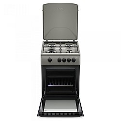 Aragaz Samus SM561BSS, 4 arzatoare, Montat pentru GPL, 50x60 cm, Gri
