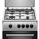 Aragaz Samus SM561BXS, 4 Arzatoare gaz, Cuptor gaz, Siguranta plita si cuptor, Geam dublu la cuptor, Inox/ Argintiu