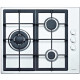 Plita incorporabila Samus PSG-63SX1, Gaz, 3 arzatoare, Aprindere electrica, Inox