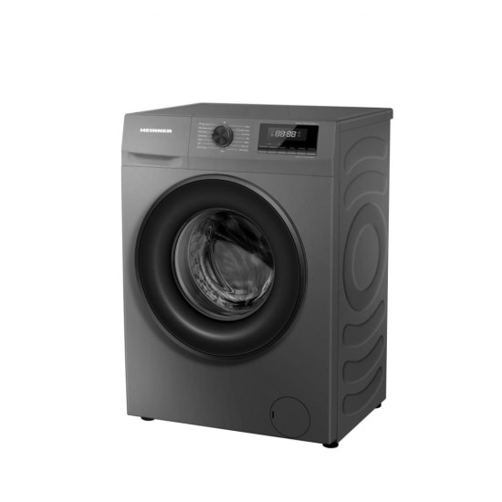 Masina de spalat rufe Slim Heinner HWM-H7014IVSMTC+++, 7 kg, 1400 rpm, Clasa C, Motor Inverter, Display digital, Blocare acces copii, Gri