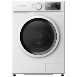 Masina de spalat rufe slim Heinner HWM-M714IVSMNA+++, 7 kg, 1400 rpm, Clasa A, Motor inverter, Display digital, Blocare acces copii, Alb