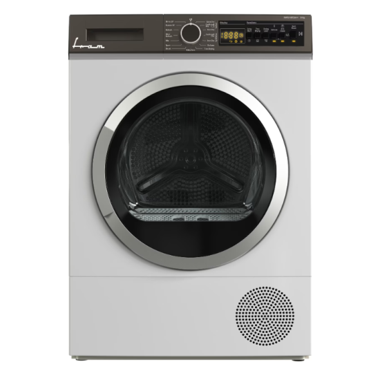 Uscator de rufe Fram FHPD-V9T2A++, Pompa de caldura, 9 kg, 15 programe, Clasa A++, Iluminare cuva, Indicator curatare filtru scame, Blocare acces copii, Alb