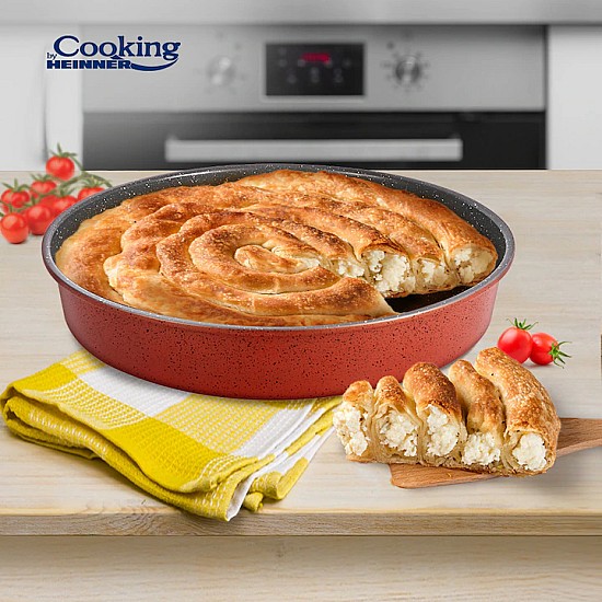 Tava rotunda Cooking by Heinner Anca, acoperire ceramica, 40 x 7 cm