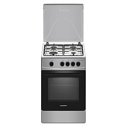 Aragaz Albatros AL452BXS, 4 Arzatoare gaz, Cuptor gaz, Siguranta plita si cuptor, Geam dublu la cuptor, Inox/ Argintiu