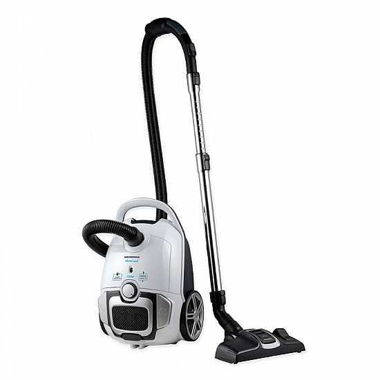 Aspirator cu sac Heinner WinterLand HVC-M700WH, 700W, viteză variabilă, sac textil capacitate 3L, putere de aspirare 150W, Filtru HEPA 12, Alb