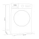 Masina de spalat rufe Albatros AWMI1484,8 kg, Slim, Motor Inverter, 15 Programe, 1400 Rotatii, Clasa A, Blocare acces copii, Alb