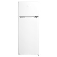 Frigider cu 2 usi Albalux AXDF293E, 204 L, Clasa energetica E, Termostat reglabil, Dezghetare automata frigider, H 143 cm, Alb