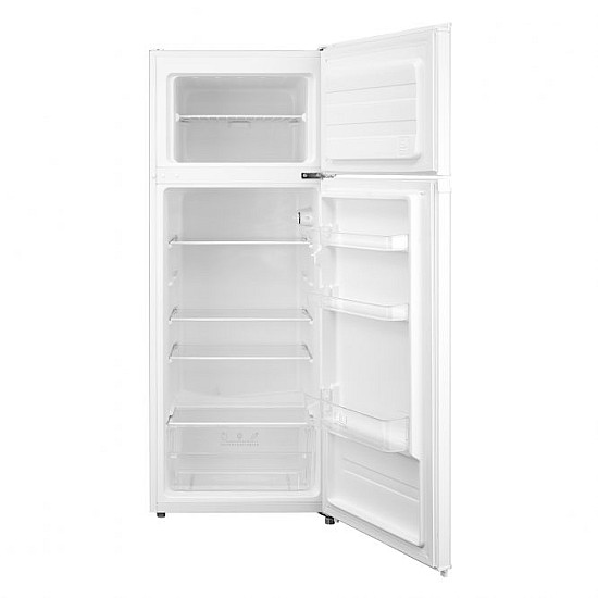 Frigider cu 2 usi Albalux AXDF293E, 204 L, Clasa energetica E, Termostat reglabil, Dezghetare automata frigider, H 143 cm, Alb