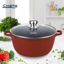 Semioala cu capac Cooking by Heinner Calabria, aluminiu, 40X17.5cm, 18.6L