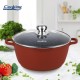 Semioala cu capac Cooking by Heinner Calabria, aluminiu, 26X12cm, 5.3L