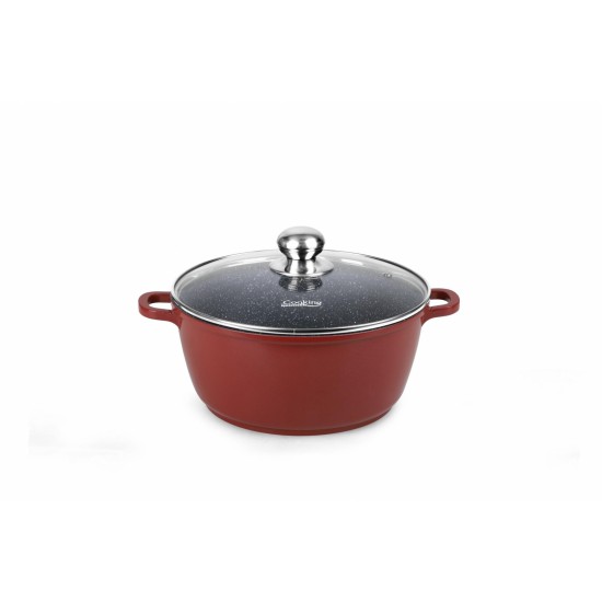 Semioala cu capac Cooking by Heinner Calabria, aluminiu, 26X12cm, 5.3L