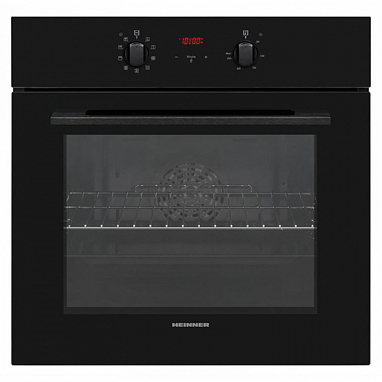 Cuptor incorporabil Heinner HBO-V659GCDRC-GBK, 69 l, 9 functii, Multifunctional,Grill, Ventilatie, Timer, Display touch, Perete catalitic, Clasa A, Sticla neagra