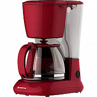 Cafetiera Vortex VO4012RD, 750W, 1.25L, Rosu