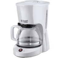 Cafetiera Russell Hobbs Textures 22610-56, 975W, Tehnologie cu dus, 1.25 L, Functie anti-picurare, Functie mentinere la cald, Alb