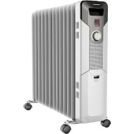 Calorifer electric cu ulei Heinner HOH-Y13S, 2500 W, 13 elementi, protectie supraincalzire, termostat reglabil, alb