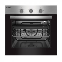 Cuptor electric incorporabil Samus SC616GTXV, 2200 W, 56 litri, Convecție, Iluminare interioară, 5 funcţii de gătire, Inox