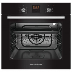 Cuptor incorporabil Heinner HBO-S569LDTGC-GBK, Electric, 56 l, Multifunctional, 9 Functii, GRILL, Display Touch, Clasa A, Sticla Neagra