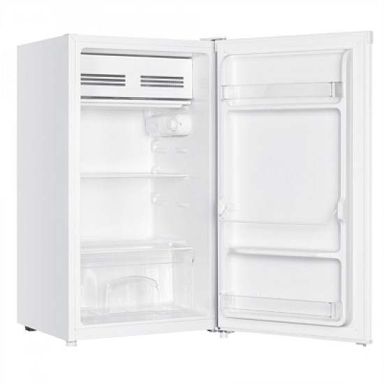 Frigider Albatros FA113E, 90 litri, H 85 cm, mic, cu 1 usa si 2 rafturi, termostat reglabil, usa reversibila, iluminare interioara, picioare reglabile, clasa E, alb