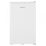 Frigider Albatros FA153E, 121 L, H 84 cm, Termostat reglabil,2 rafturi de sticla, 5 balcoane pe usa,1 sertar pentru legume, Usi reversibile, Clasa energetica E, Alb