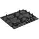 Plita incorporabila Fram FBH-S4IWF-GRBK, Gaz, 4 arzatoare, Aprindere electrica, Gratar fonta, Duze GPL incluse, 60 cm, Sticla neagra