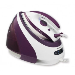 Statie de calcat Heinner HIS-D3007IX, 3000 W, 7 bar, 1.8 L, talpa ceramica, oprire automata, Violet