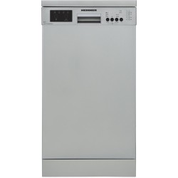 Masina de spalat vase Heinner HDW-FS4506DSE++, 10 Seturi, 6 programe, Clasa E, Half load, Aquastop, 45 cm, Antracit