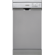 Masina de spalat vase Heinner HDW-FS4552DSE++, 10 seturi, 5 programe, Clasa E, Aquastop, Pornire programata, 45 cm, Argintiu